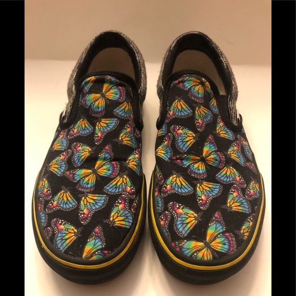 Vans Shoes - Butterfly Vans, Size 9, Great preowned condition